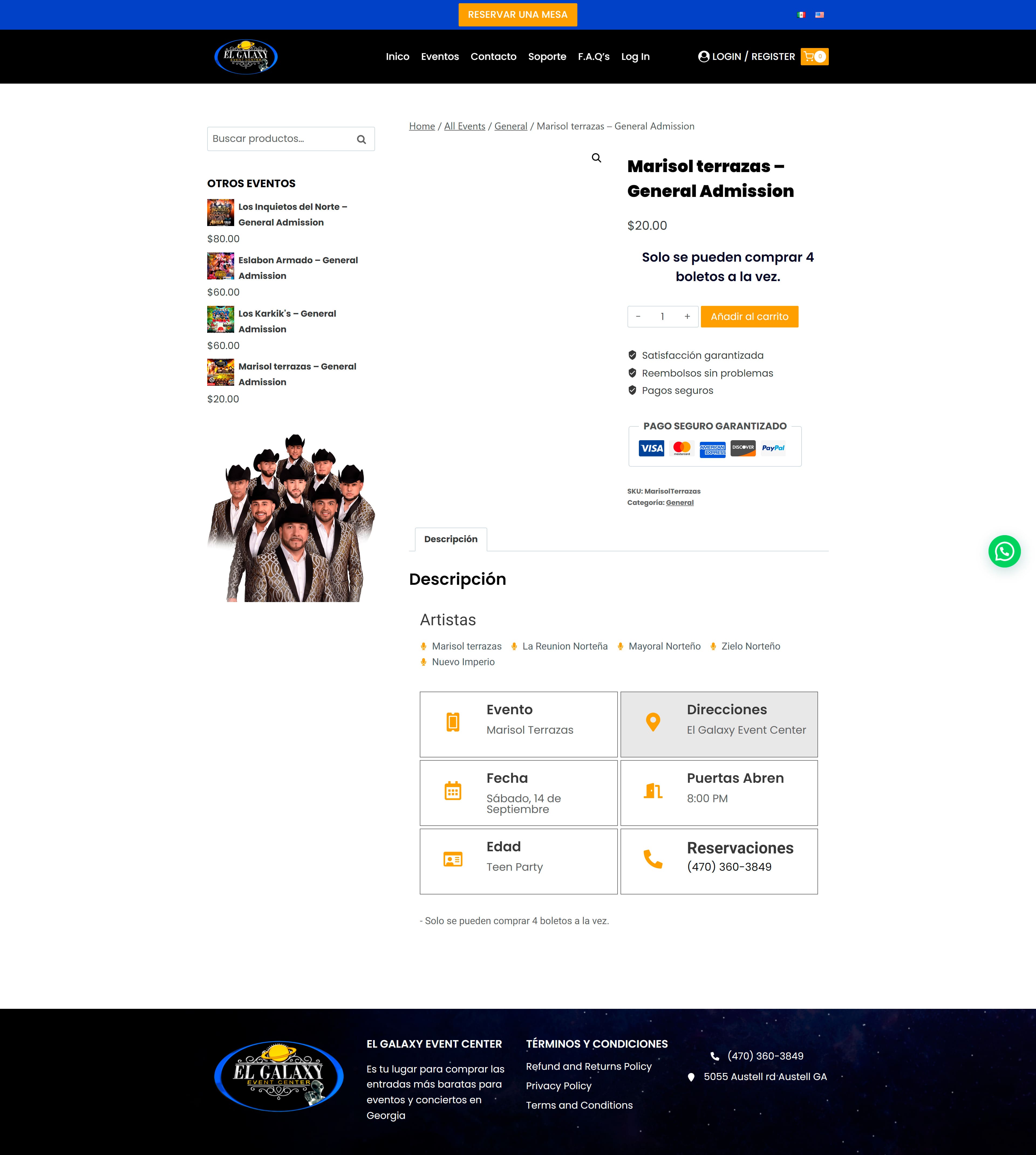 El Galaxy web producto escritorio
